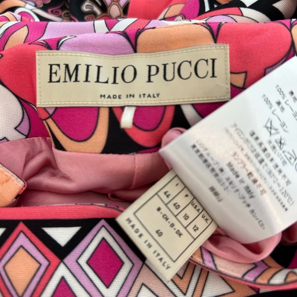EMILIO PUCCI PINK MULTI DRESS MODEL 41R150 SIZE IT 44 / US 10 NWOTS! - Picture 16 of 17